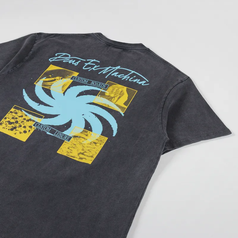 Deus Ex Machina Custom Leisure T Shirt Anthracite-2