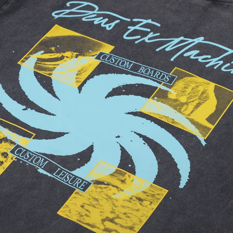 Deus Ex Machina Custom Leisure T Shirt Anthracite-4