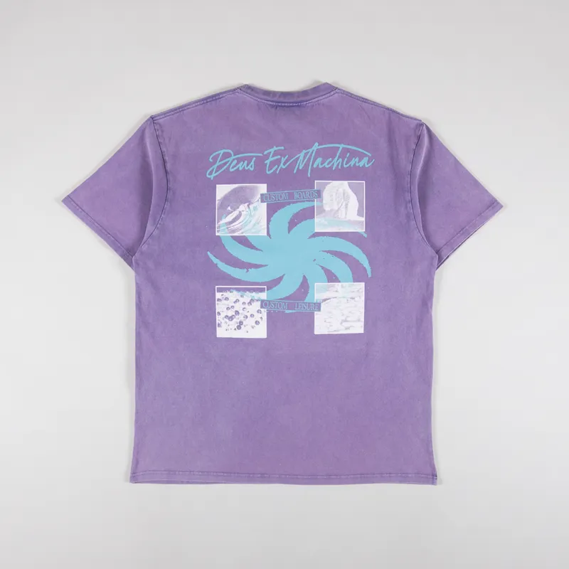 Deus Ex Machina Custom Leisure T Shirt Deep Blue