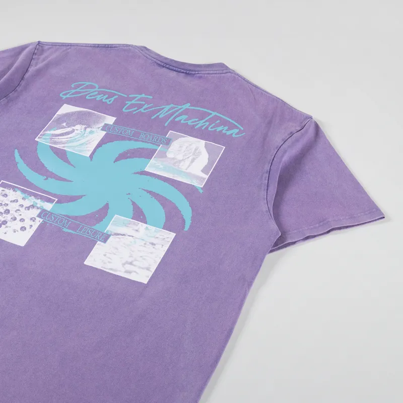 Deus Ex Machina Custom Leisure T Shirt Deep Blue-2