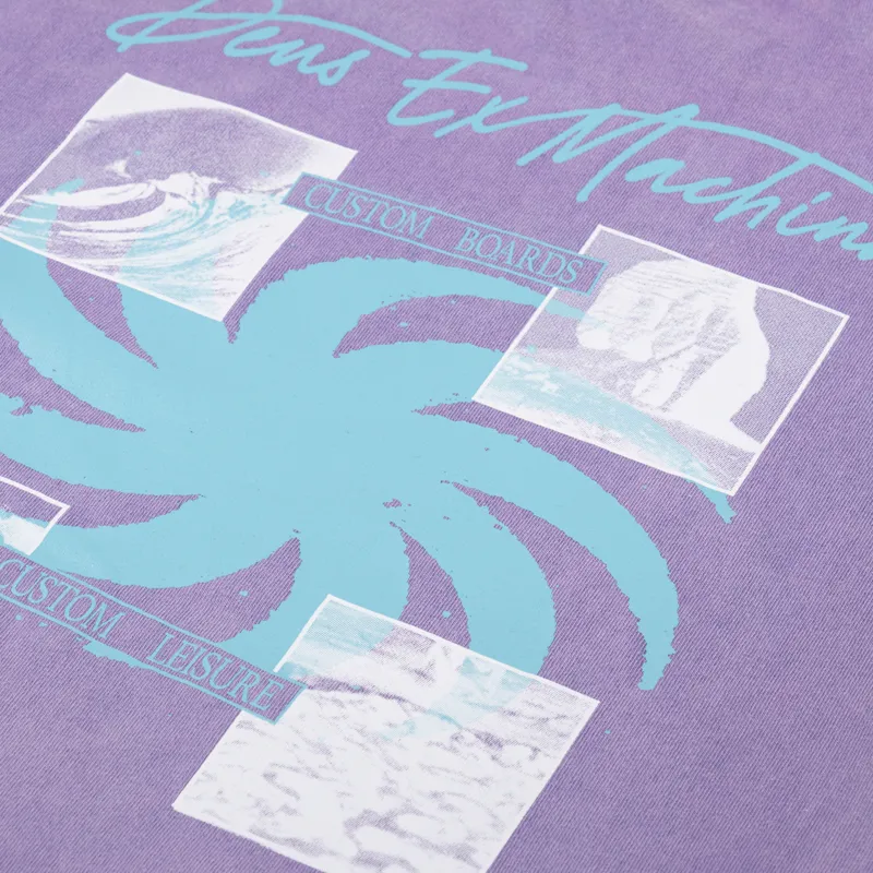 Deus Ex Machina Custom Leisure T Shirt Deep Blue-4