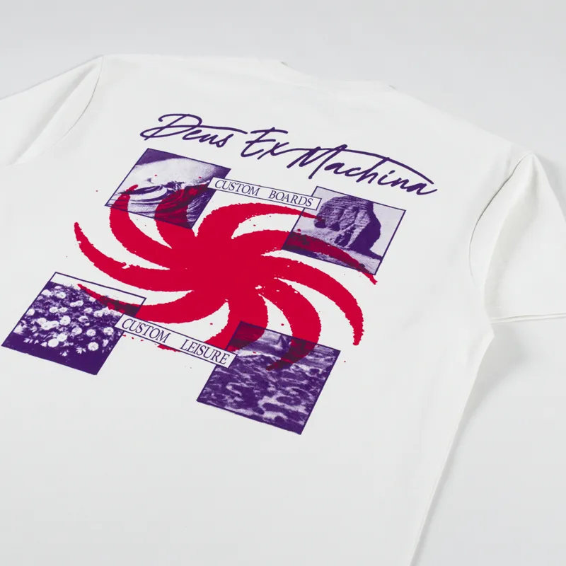 Deus Ex Machina Custom Leisure T Shirt Dirty White-2