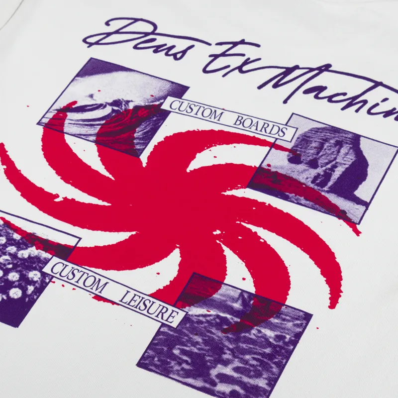 Deus Ex Machina Custom Leisure T Shirt Dirty White-4