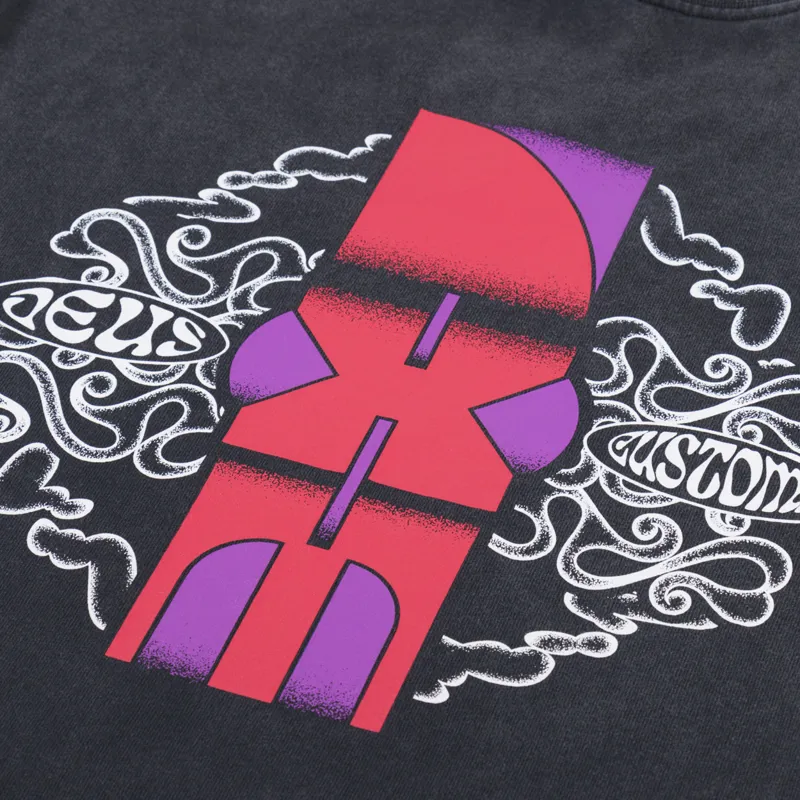 Deus Ex Machina Paddle T Shirt Anthracite-4