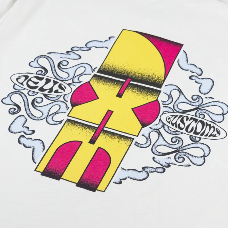 Deus Ex Machina Paddle T Shirt Dirty White-4