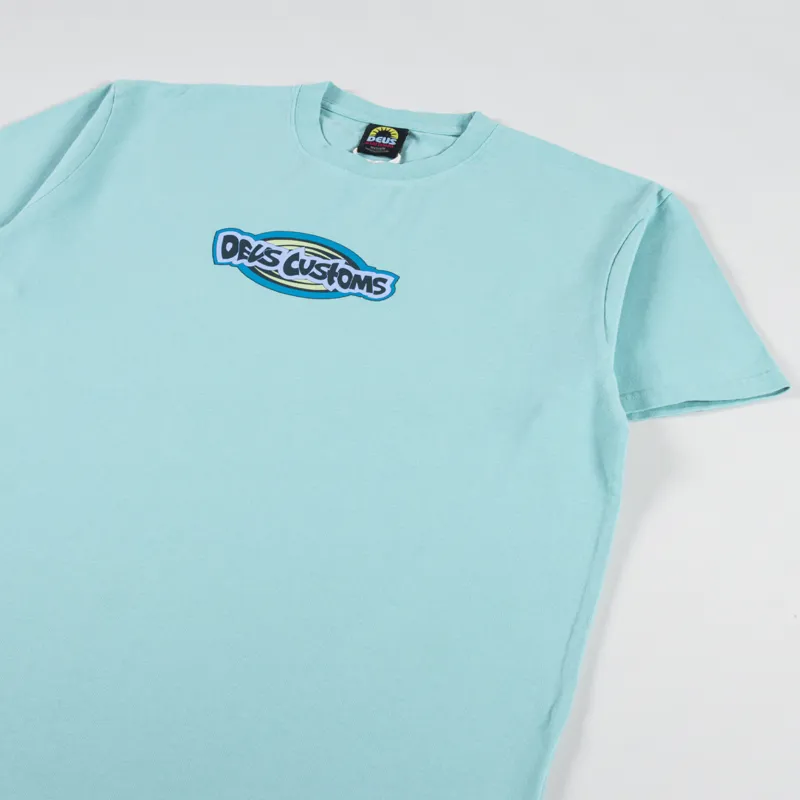 Deus Ex Machina Jam T Shirt Blue Turquoise-2