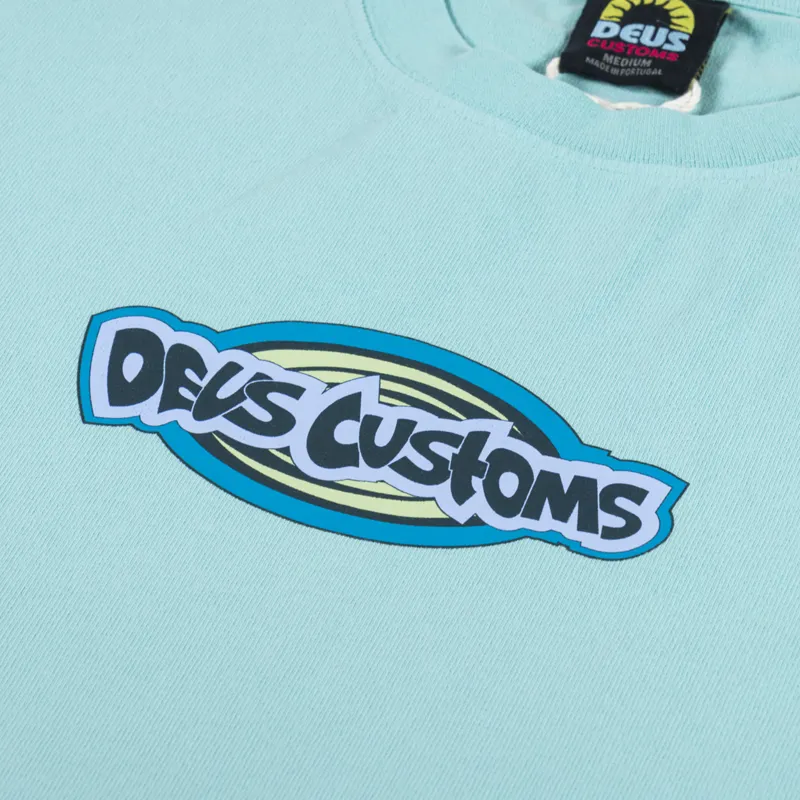 Deus Ex Machina Jam T Shirt Blue Turquoise-3