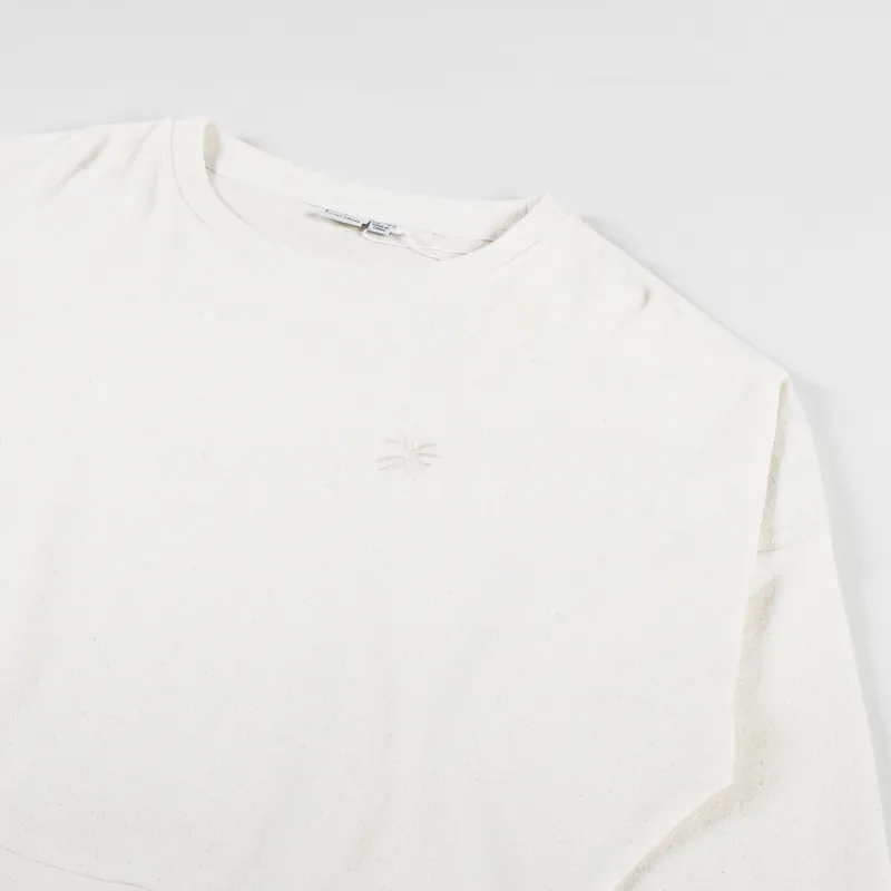 Rhythm Womens Reverse Terry Slouch Fleece Natural-6