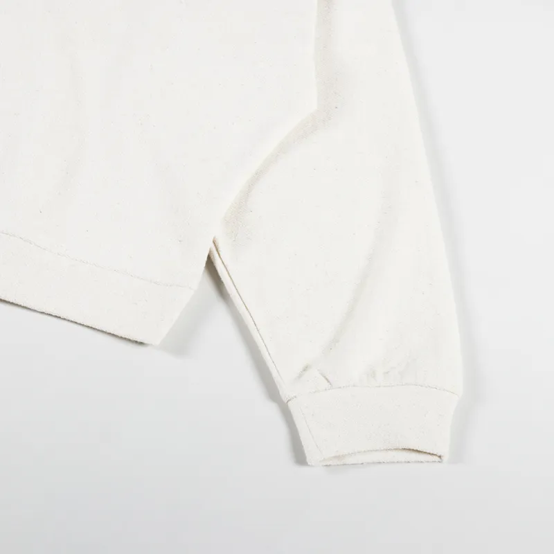 Rhythm Womens Reverse Terry Slouch Fleece Natural-10