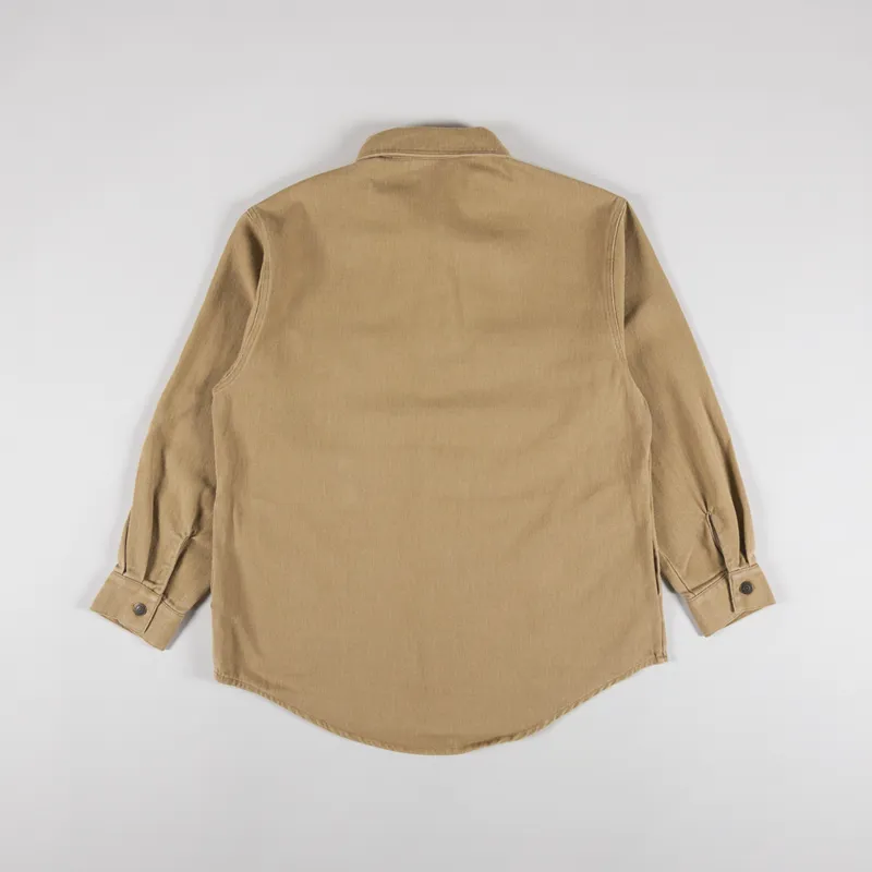 Rhythm Womens Claude Drill Shacket Caramel-5