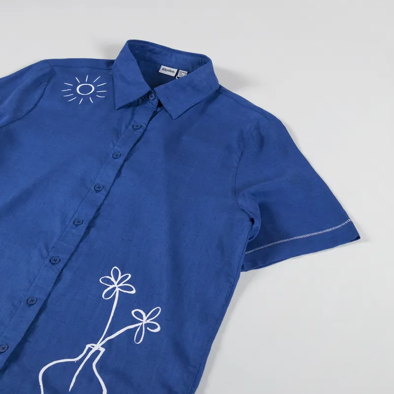 Rhythm Womens Bobby Shirt Blue-6