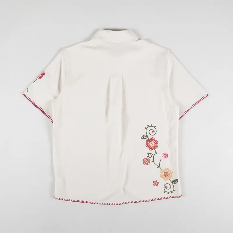 Rhythm Womens Reflection Short Sleeve Shirt Natural-5