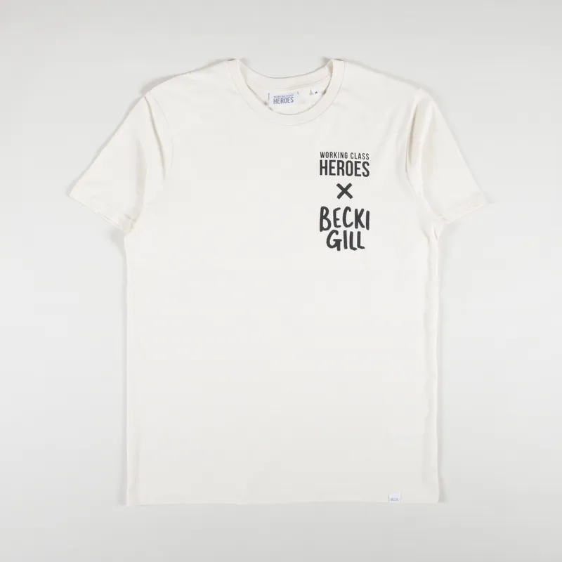 Working Class Heroes X Becki Gill Regular Fit T Shirt Natural-1