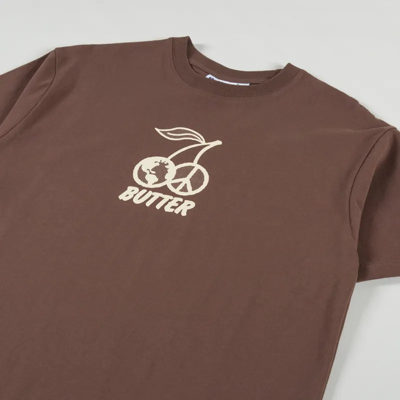 Butter Goods Cherry T Shirt Brown-1