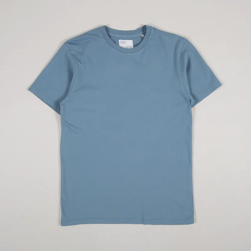 Colorful Standard Classic Organic T Shirt Stone Blue