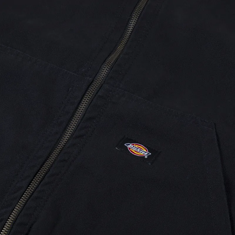 Dickies Duck Canvas Unlined Hooded Jacket Black-6