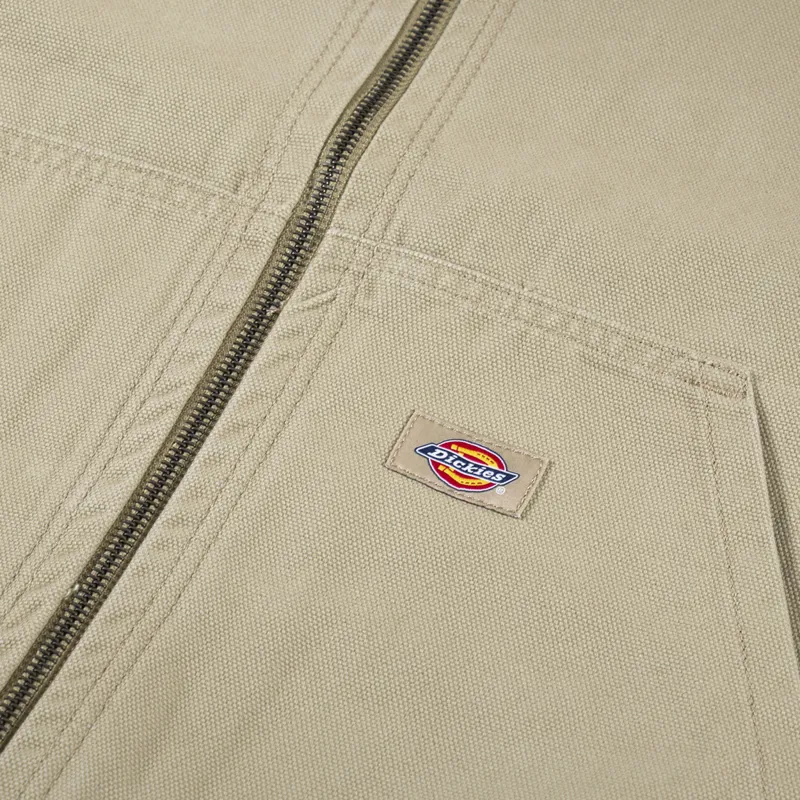 Dickies Duck Canvas Unlined Hooded Jacket Desert Sand-7