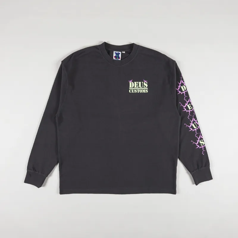 Deus Ex Machina Pub Nuisance T Shirt Anthracite-1