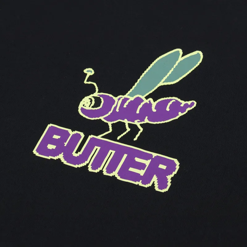 Butter Goods Dragonfly T Shirt Black-2
