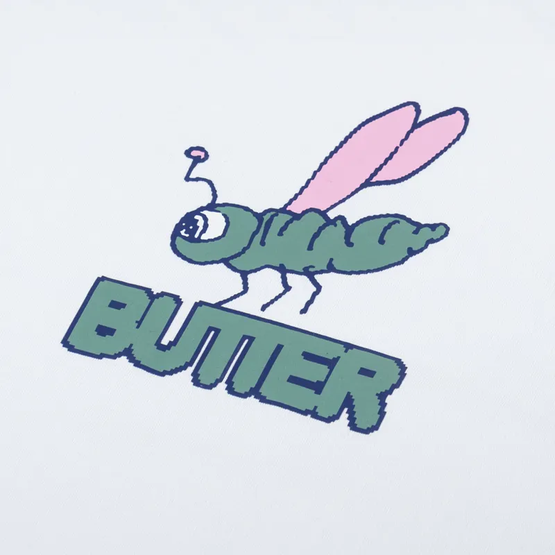 Butter Goods Dragonfly T Shirt White-2