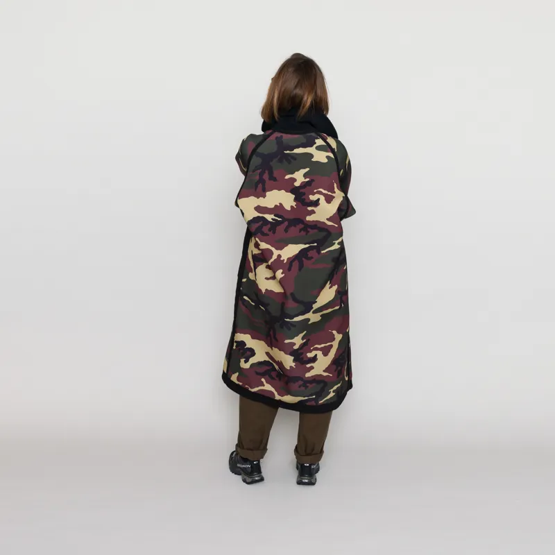 Girls of Dust Womens Army Trench Reversible Doppio Camo Navy-5