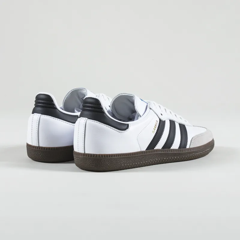 Adidas Samba ADV Shoes White Black Gum-1