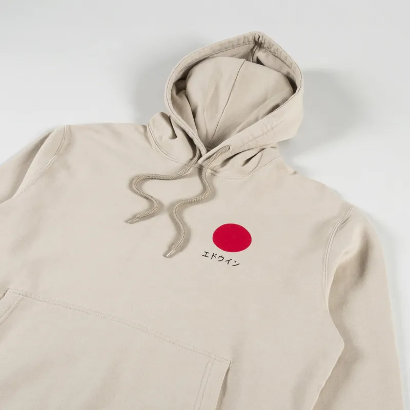 Edwin Japanese Sun Hoodie White Pepper-2