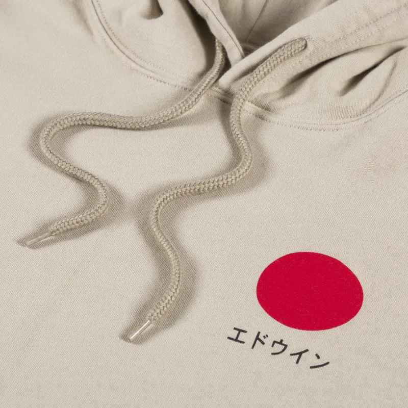 Edwin Japanese Sun Hoodie White Pepper-4