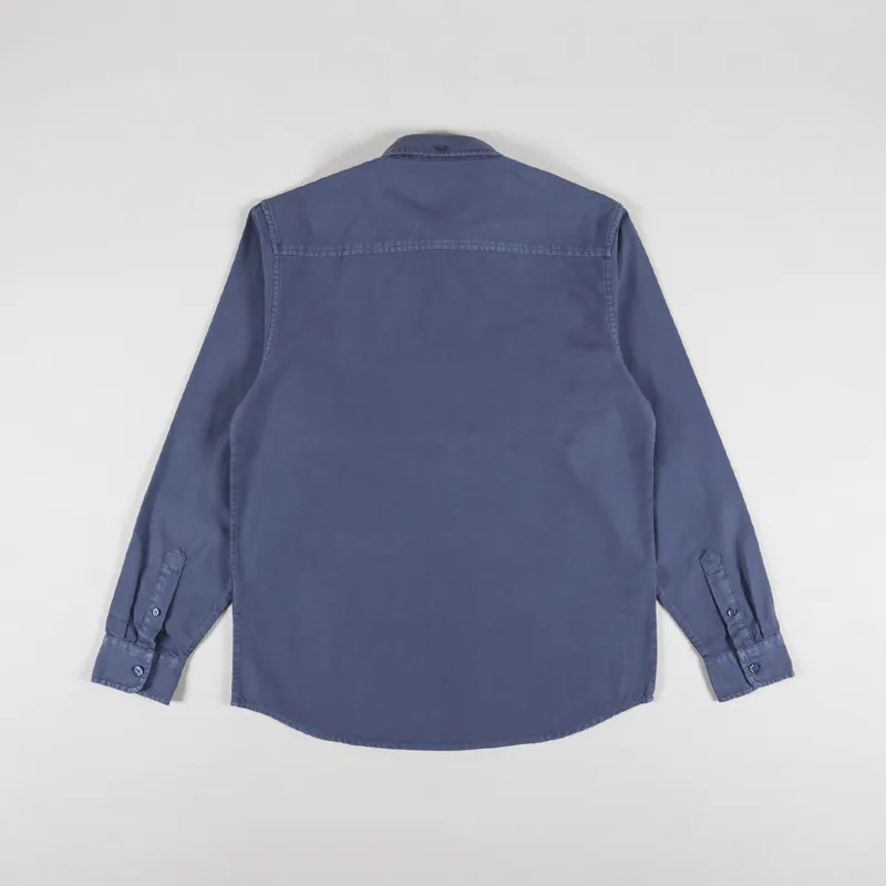 Carhartt WIP Long Sleeve Bolton Shirt Hudson Blue-1