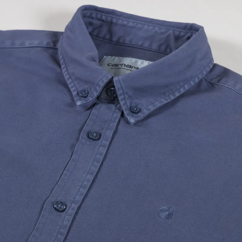 Carhartt WIP Long Sleeve Bolton Shirt Hudson Blue-4