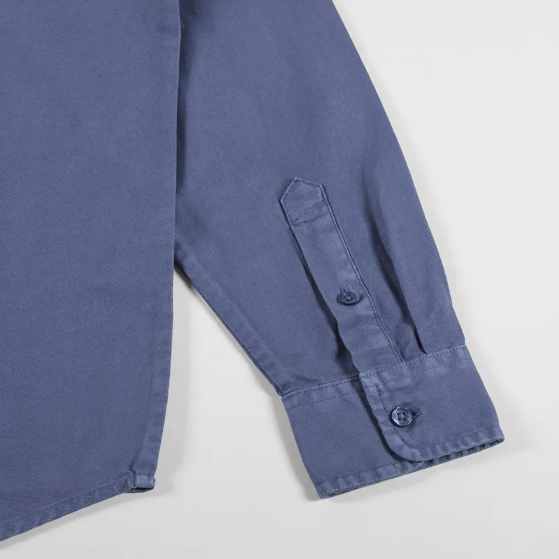 Carhartt WIP Long Sleeve Bolton Shirt Hudson Blue-5