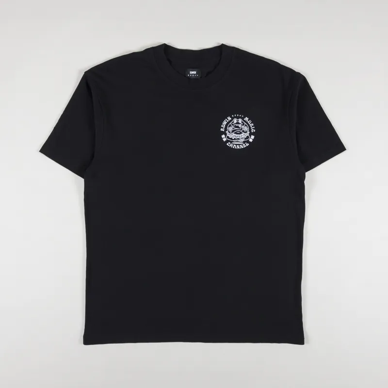 Edwin Music Channel T Shirt Black-1