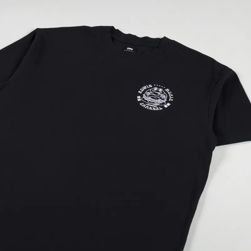 Edwin Music Channel T Shirt Black-3