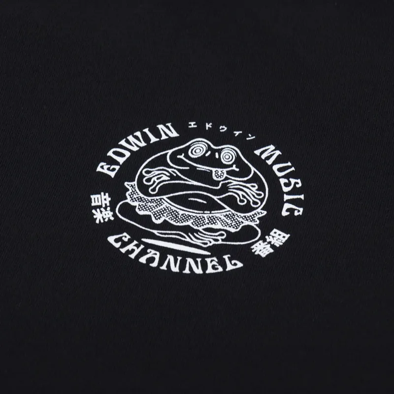 Edwin Music Channel T Shirt Black-5