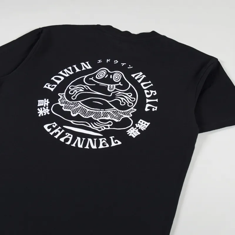 Edwin Music Channel T Shirt Black-2