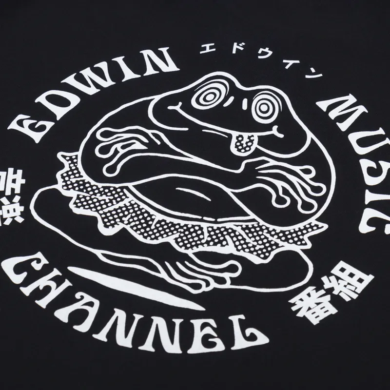 Edwin Music Channel T Shirt Black-4