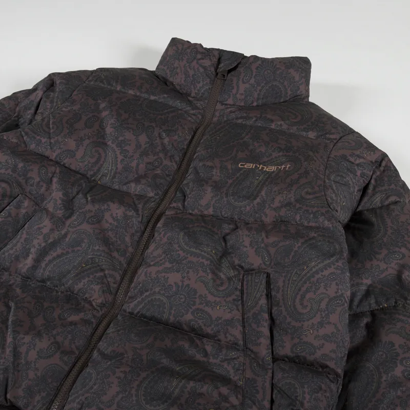 Carhartt WIP Womens Springfield Jacket Paisley Buckeye Black-3