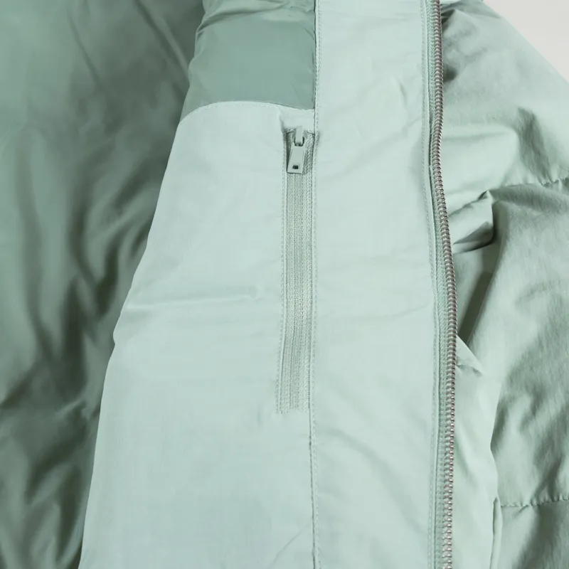 Edwin Detachable Sleeves Puffer Iceberg Green-12