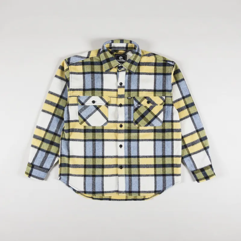Edwin Jowen Overshirt Yellow Blue Black 