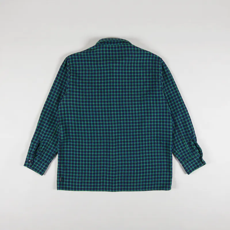 Edwin Big Shirt Navy Green-1