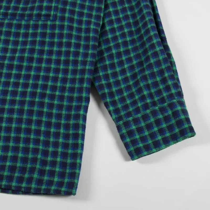 Edwin Big Shirt Navy Green-5