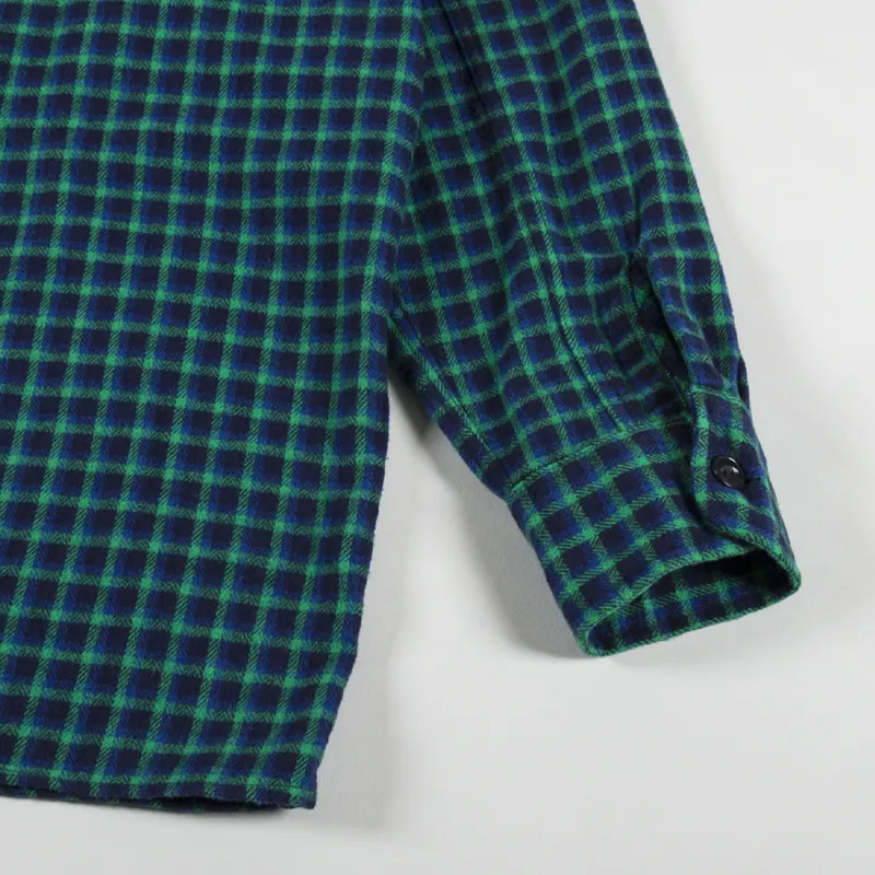 Edwin Big Shirt Navy Green-6