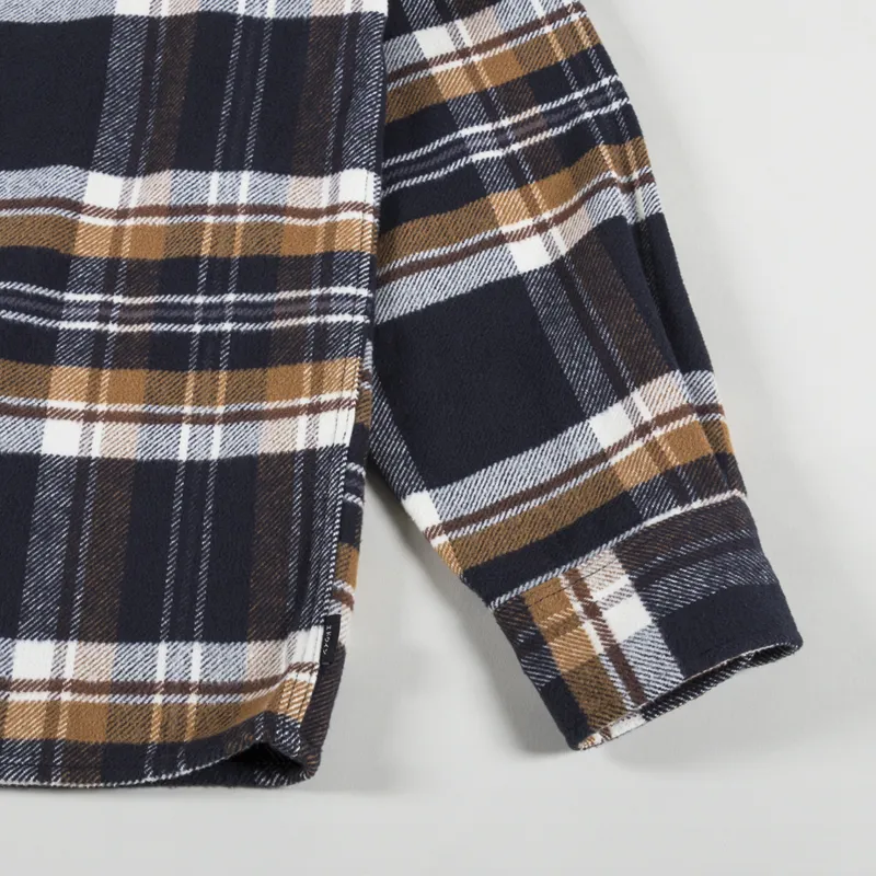 Edwin Sebastian Shirt Navy Brown-5