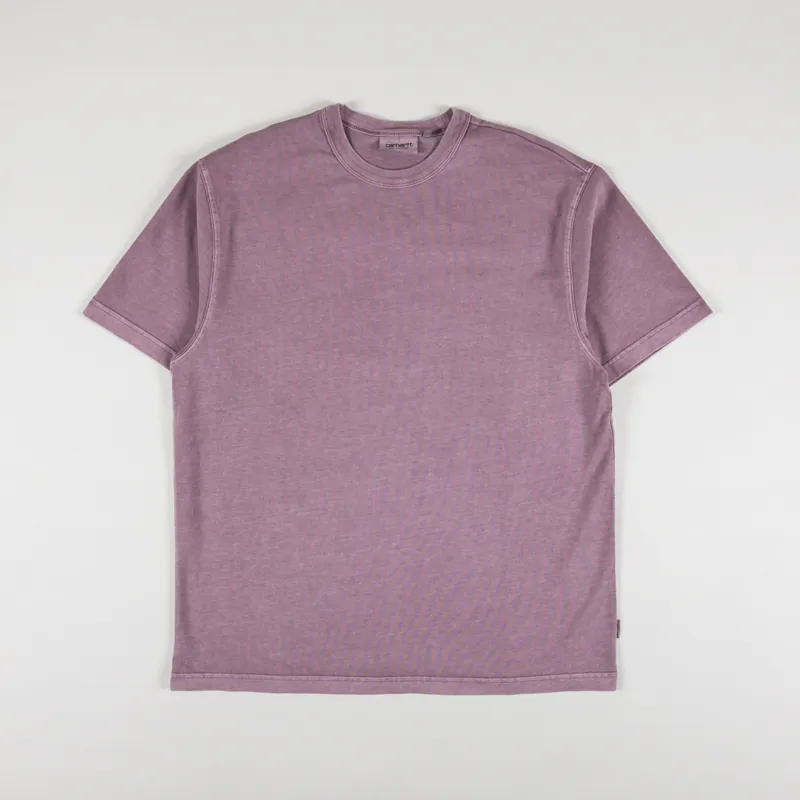 Carhartt WIP Mens SS24 Taos Short Sleeve Tee T Shirt Daphne Pink