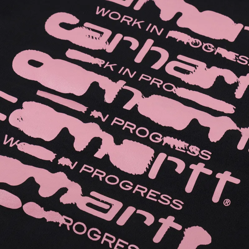 Carhartt WIP Ink Bleed Sweat Black Pink-5