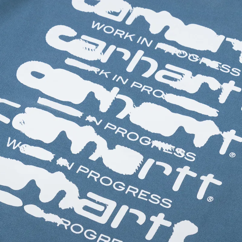 Carhartt WIP Ink Bleed Sweat Vancouver Blue White-5