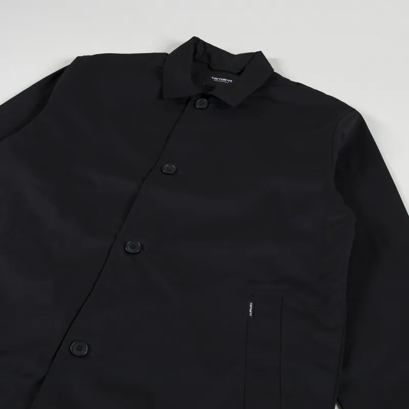 Carhartt WIP Mens SS24 Newhaven Trench Coat Jacket Black