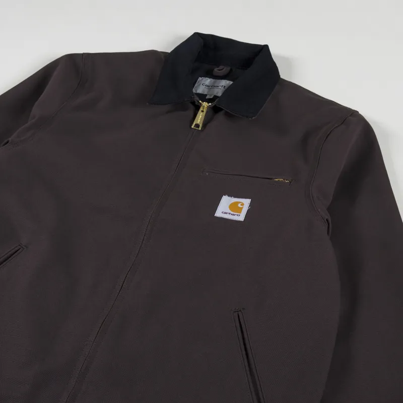 Carhartt WIP Detroit Jacket Tobacco Black Rigid-3