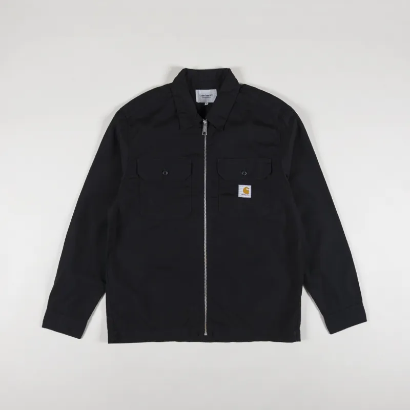 Carhartt WIP Craft Zip Shirt Black Rinsed
