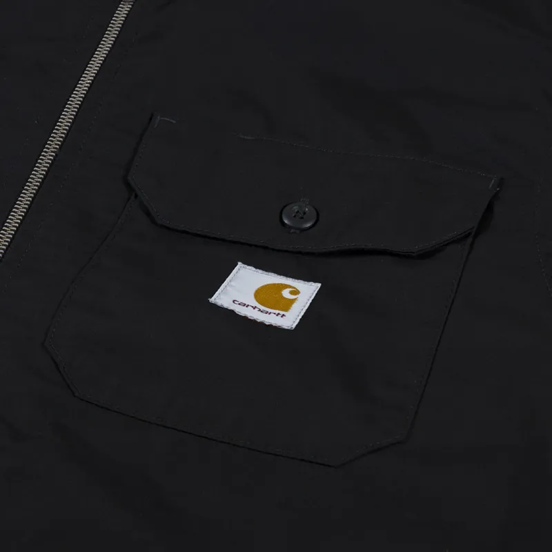 Carhartt WIP Craft Zip Shirt Black Rinsed-6